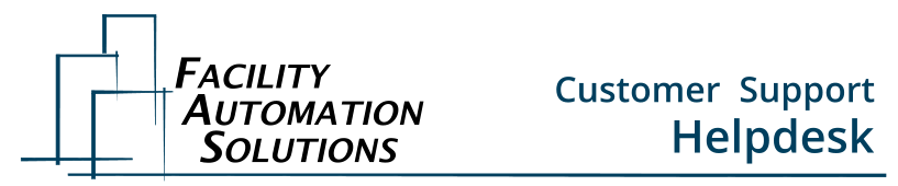 Facility Automation Solutions Helpdesk